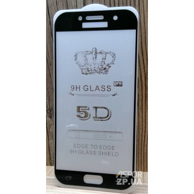 Скло захисне Full Glue для Samsung A520/A5 2017 в тех. упаковці- чорний Скло захисне Full Glue для Samsung A520/A5 2017 в тех. упаковці- чорний