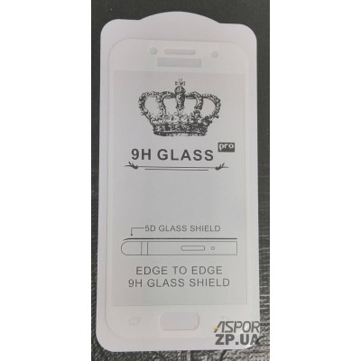Скло захисне Full Glue для Samsung A320/A3 2017 в тех. упаковці- білий Скло захисне Full Glue для Samsung A320/A3 2017 в тех. упаковці- білий