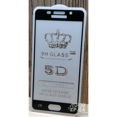 Скло захисне Full Glue для Samsung A310/A3 2016 в тех. упаковці- чорний Скло захисне Full Glue для Samsung A310/A3 2016 в тех. упаковці- чорний