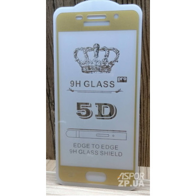 Скло захисне Full Glue для Samsung A310/A3 2016 в тех. упаковці- золотий Скло захисне Full Glue для Samsung A310/A3 2016 в тех. упаковці- золотий