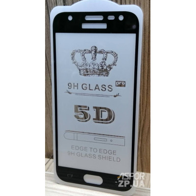 Скло захисне Full Glue для Samsung J330/J3 2017 в тех. упаковці- чорний Скло захисне Full Glue для Samsung J330/J3 2017 в тех. упаковці- чорний