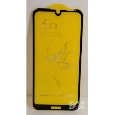 Скло захисне 6D Premium для Huawei Y5 2019/Honor 8S в тех. упаковці- чорний Скло захисне 6D Premium для Huawei Y5 2019/Honor 8S в тех. упаковці- чорний