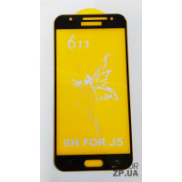 Скло захисне 6D Premium для Samsung J500/J5 2015 в тех. упаковці- чорний