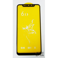 Скло захисне 6D Premium для Xiaomi Mi 8 в тех. упаковці- чорний Скло захисне 6D Premium для Xiaomi Mi 8 в тех. упаковці- чорний
