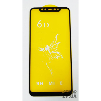 Скло захисне 6D Premium для Xiaomi Mi 8 в тех. упаковці- чорний Скло захисне 6D Premium для Xiaomi Mi 8 в тех. упаковці- чорний