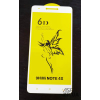Скло захисне 6D Premium для Xiaomi Redmi Note 4X в тех. упаковці- білий Скло захисне 6D Premium для Xiaomi Redmi Note 4X в тех. упаковці- білий