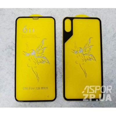 Скло захисне 6D Premium 2В1 для iPhone XS Max кульок- чорний Скло захисне 6D Premium 2В1 для iPhone XS Max кульок- чорний