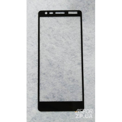 Скло захисне Full Glue 9H для Nokia 3.1- чорний Скло захисне Full Glue 9H для Nokia 3.1- чорний