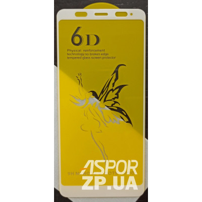 Скло захисне 6D Premium для Xiaomi Mi A1/Mi 5X в тех. упаковці- білий Скло захисне 6D Premium для Xiaomi Mi A1/Mi 5X в тех. упаковці- білий