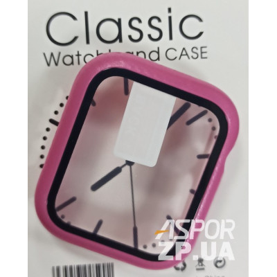 Скло захисне Classic для Apple Watch 44мм- №2 малиновий Скло захисне Classic для Apple Watch 44мм- №2 малиновий