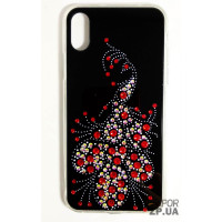 Накладка Younicou Квітка Swarowski для iPhone X/XS- чорний Накладка Younicou Квітка Swarowski для iPhone X/XS- чорний