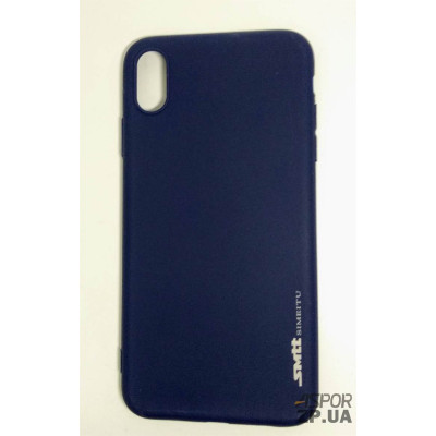 Накладка SMTT Soft Touch для iPhone XS Max- синій