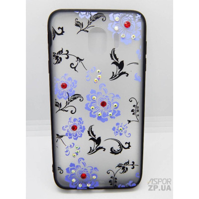 Накладка Yotoo Flowers для Samsung J4 2018/J400- Квітка- блакитний Накладка Yotoo Flowers для Samsung J4 2018/J400- Квітка- блакитний