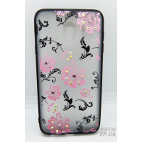 Накладка Yotoo Flowers для Samsung J4 2018/J400- квітка- рожевий