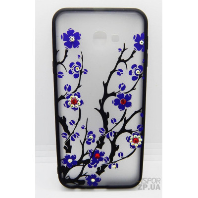 Накладка Yotoo Flowers для Samsung J4 Plus/J415- Сакура синия Накладка Yotoo Flowers для Samsung J4 Plus/J415- Сакура синия