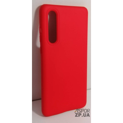 Накладка (з мікрофіброю) Silk No Brand для Huawei P30- червоний Накладка (з мікрофіброю) Silk No Brand для Huawei P30- червоний