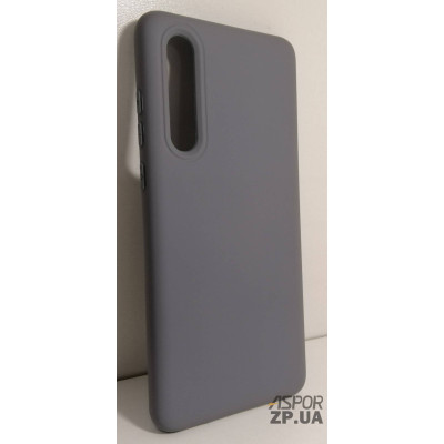 Накладка (з мікрофіброю) Silk No Brand для Huawei P30- сірий Накладка (з мікрофіброю) Silk No Brand для Huawei P30- сірий