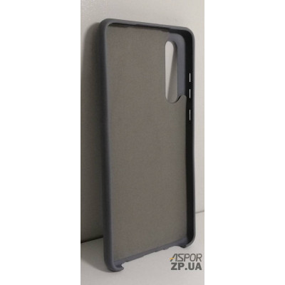 Накладка (з мікрофіброю) Silk No Brand для Huawei P30- сірий