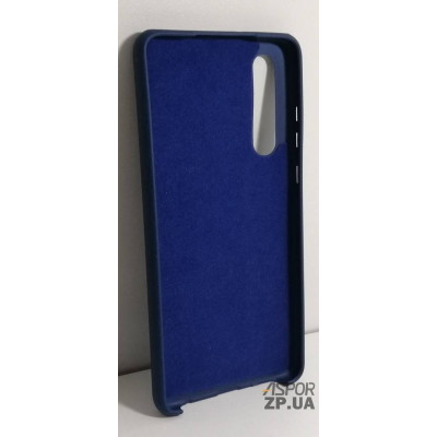 Накладка (з мікрофіброю) Silk No Brand для Huawei P30- синій