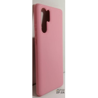 Накладка (з мікрофіброю) Silk No Brand для Huawei P30 Pro- рожевий
