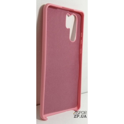 Накладка (з мікрофіброю) Silk No Brand для Huawei P30 Pro- рожевий