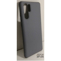 Накладка (з мікрофіброю) Silk No Brand для Huawei P30 Pro- сірий
