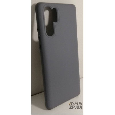 Накладка (з мікрофіброю) Silk No Brand для Huawei P30 Pro- сірий