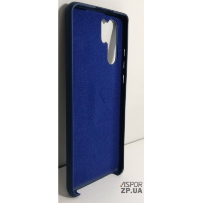 Накладка (з мікрофіброю) Silk No Brand для Huawei P30 Pro- синій
