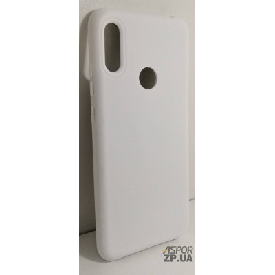 Накладка (з мікрофіброю) Silk No Brand для Huawei Y6 Prime 2019- білий Накладка (з мікрофіброю) Silk No Brand для Huawei Y6 Prime 2019- білий