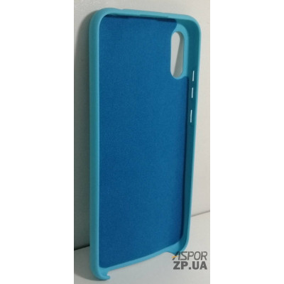 Накладка (з мікрофіброю) Silk No Brand для Huawei Y6 Pro 2019- блакитний