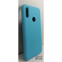Накладка (з мікрофіброю) Silk No Brand для Huawei Y7 2019- блакитний