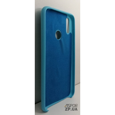 Накладка (з мікрофіброю) Silk No Brand для Huawei Y7 2019- блакитний