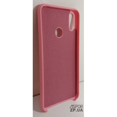Накладка (з мікрофіброю) Silk No Brand для Huawei Y7 2019- рожевий