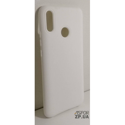 Накладка (з мікрофіброю) Silk No Brand для Huawei Y9 2019- білий Накладка (з мікрофіброю) Silk No Brand для Huawei Y9 2019- білий