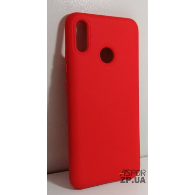 Накладка (з мікрофіброю) Silk No Brand для Huawei Y9 2019- червоний Накладка (з мікрофіброю) Silk No Brand для Huawei Y9 2019- червоний