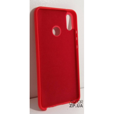 Накладка (з мікрофіброю) Silk No Brand для Huawei Y9 2019- червоний