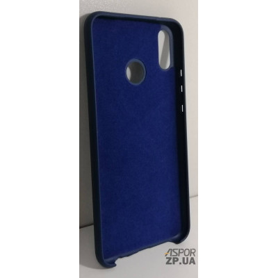 Накладка (з мікрофіброю) Silk No Brand для Huawei Y9 2019- синій