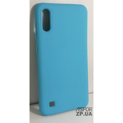 Накладка (з мікрофіброю) Silk No Brand для Samsung M10/M105- блакитний Накладка (з мікрофіброю) Silk No Brand для Samsung M10/M105- блакитний