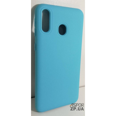 Накладка (з мікрофіброю) Silk No Brand для Samsung M20/M205- блакитний Накладка (з мікрофіброю) Silk No Brand для Samsung M20/M205- блакитний