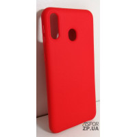 Накладка (з мікрофіброю) Silk No Brand для Samsung M20/M205- червоний
