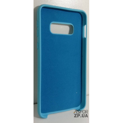 Накладка (з мікрофіброю) Silk No Brand для Samsung S10E/S10 Lite 2019- блакитний