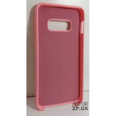 Накладка (з мікрофіброю) Silk No Brand для Samsung S10E/S10 Lite 2019- рожевий