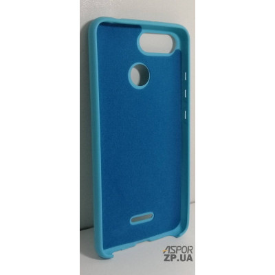 Накладка (з мікрофіброю) Silk No Brand для Xiaomi Redmi 6- блакитний