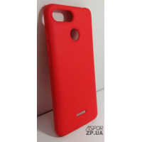 Накладка (з мікрофіброю) Silk No Brand для Xiaomi Redmi 6- червоний