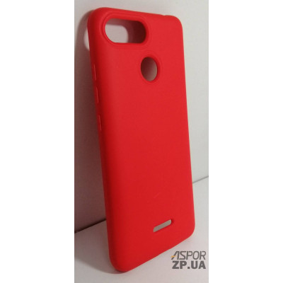 Накладка (з мікрофіброю) Silk No Brand для Xiaomi Redmi 6- червоний Накладка (з мікрофіброю) Silk No Brand для Xiaomi Redmi 6- червоний