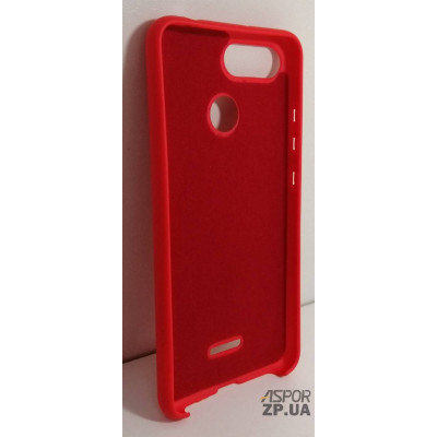 Накладка (з мікрофіброю) Silk No Brand для Xiaomi Redmi 6- червоний