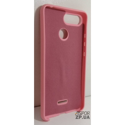 Накладка (з мікрофіброю) Silk No Brand для Xiaomi Redmi 6- рожевий