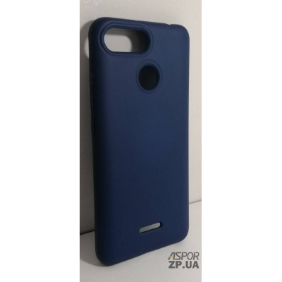 Накладка (з мікрофіброю) Silk No Brand для Xiaomi Redmi 6- синій Накладка (з мікрофіброю) Silk No Brand для Xiaomi Redmi 6- синій