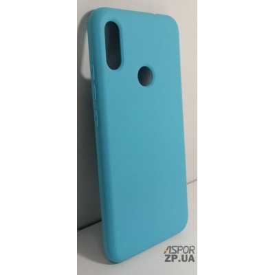 Накладка (з мікрофіброю) Silk No Brand для Xiaomi Redmi Note 7- блакитний Накладка (з мікрофіброю) Silk No Brand для Xiaomi Redmi Note 7- блакитний