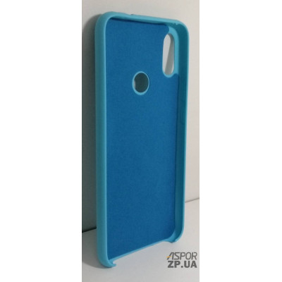 Накладка (з мікрофіброю) Silk No Brand для Xiaomi Redmi Note 7- блакитний